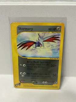 Pokemon Expedition E Reader Series Skarmory 63/165 Rare Non-Holo Damaged / HP - Image 5