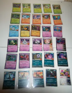 Pokemon TCG Trick or Trade 2024 Complete 30 Card Set in Mini Binder - Image 1