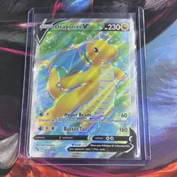 Pokemon TCG Dragonite V 076/078 Pokemon GO Full Art ULTRA RARE NM - Image 1