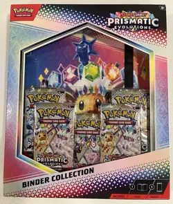 Pokemon TCG Prismatic Evolutions Binder Collection Box Factory Sealed - Image 1