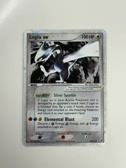 Pokemon TCG Lugia ex 105/115 Unseen Forces Holo Silver Border - Image 1