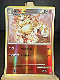 Pokemon Reverse Holo Arcanine HeartGold SoulSilver 1/123 Near Mint NM - Image 1