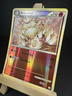 Pokemon Reverse Holo Arcanine HeartGold SoulSilver 1/123 Near Mint NM - Image 2