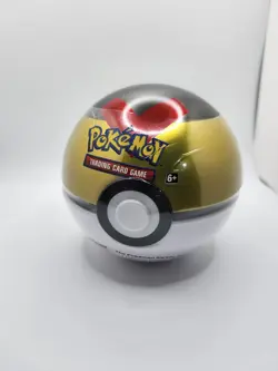 Pokemon TCG Level PokeBall Tin Pack J21 Ball Factory Sealed RARE 3 Booster - Image 1