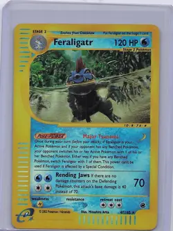 Feraligatr 47/165 Rare Expedition Base Set Pokemon Reverse Holo Near Mint - Image 1
