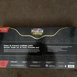 Sealed Pokemon Paldean Fates Great Tusk Iron Threads Ex Premium Collection Box - Image 2