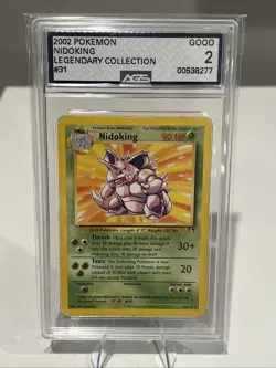 2002 Pokemon Nidoking Legendary Collection AGS 2 Rare - Image 1