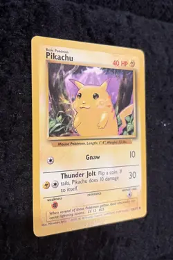 Pikachu 58/102 Pokemon TCG Unlimited WOTC Base Set 1999 NM Condition - Image 2