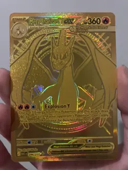 Pokemon Mega Charizard Y EX 294/217 Gold Hyper Rare Ascended Heroes Fresh Pull - Image 3