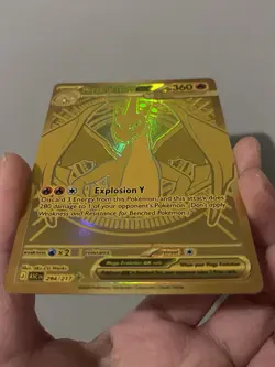 Pokemon Mega Charizard Y EX 294/217 Gold Hyper Rare Ascended Heroes Fresh Pull - Image 5