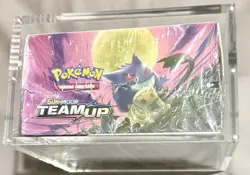 Pokemon TEAM UP Booster Box 36 packs - FACTORY SEALED ACRYLIC CASE INCLUDED - Image 3