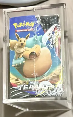 Pokemon TEAM UP Booster Box 36 packs - FACTORY SEALED ACRYLIC CASE INCLUDED - Image 5