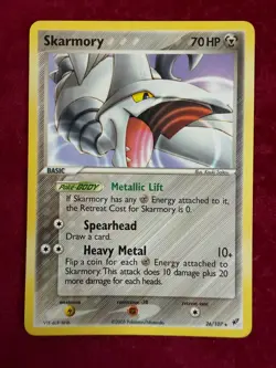 Pokemon TCG Skarmory Non-Holo 26/107, EX Deoxys (NM/LP) - Image 1