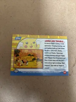 Pokemon TCG Looks Like Trouble... Pokemon Topps Pikachu's Vacation 44 - Image 3