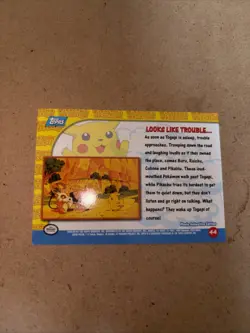 Pokemon TCG Looks Like Trouble... Pokemon Topps Pikachu's Vacation 44 - Image 4