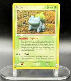 Ditto Bulbasaur 36/113 Nonholo Pokemon EX Delta Species 2005 Vintage LP/NM - Image 2