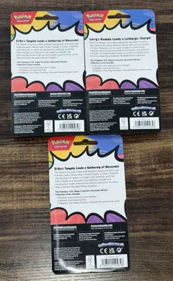 Pokemon TCG Ascended Heroes Erika Larry 2pk Blister New Factory Sealed x3 - Image 4