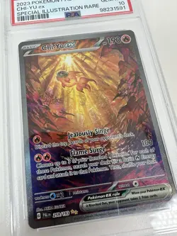 2023 POKEMON PAL EN-PALDEA EVOLVED SPECIAL ILLUSTRATION RARE CHI-YU EX PSA 10 - Image 4