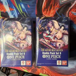 One Piece OP14 TCG The Azure Sea's Seven Double Pack Set 9 Lot Of 2 - Image 1