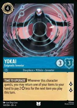 Yokai - Enigmatic Inventor (143) Azurite Sea Disney Lorcana - Image 1