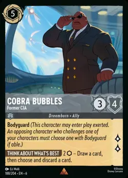 Cobra Bubbles - Former CIA (188) Azurite Sea Disney Lorcana - Image 1