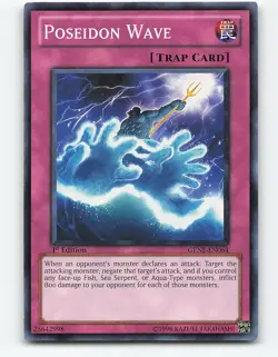 Poseidon Wave #GENF-EN064 1st Edition Yugioh Card - Image 1