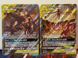 Pokemon TCG Umbreon Darkrai Espeon Deoxys GX Promo Card Lot SM240 SM241 Tag Team - Image 1