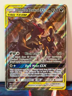 Pokemon TCG Umbreon Darkrai Espeon Deoxys GX Promo Card Lot SM240 SM241 Tag Team - Image 3
