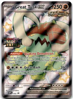 Great Tusk ex - (Paldean Fates Stamped) Promo Miscellaneous Cards & Products 072 - Image 1