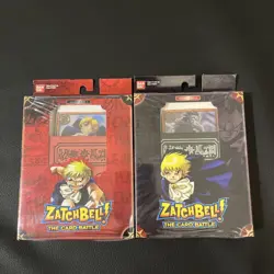 ZATCH BELL THE CARD BATTLE TCG STARTER SETS #1 & #2 TRADING CARDS - Image 1