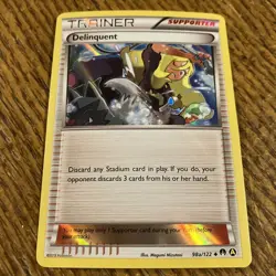 Delinquent 98a/122 Holo Alternative Promo XY Breakpoint Pokemon Card 2018 - Image 2
