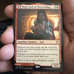 Birgi, God Of Storytelling; Kaldheim Rare Creature Card - Image 1