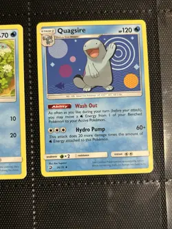 Cutie Wooper 25/70 & Quagsire 26/70 Non-Holo Lp Pokemon Card Lot Dragon Majesty - Image 3
