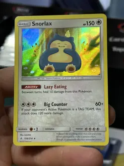 Snorlax 158/214 Unbroken Bonds 2019 Holo Rare Pokemon Card TCG - Image 3
