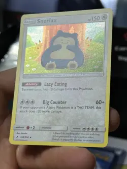 Snorlax 158/214 Unbroken Bonds 2019 Holo Rare Pokemon Card TCG - Image 5