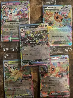 Pokemon Promo Umbreon Eevee Prismatic Evolutions Stamp Cards PLEASE READ - Image 1
