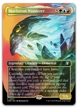 Maelstrom Wanderer (Borderless) #684 (Foil) (NM) Commander Masters CMM Magic MTG - Image 1