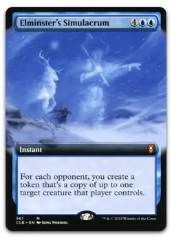 Elminster's Simulacrum (Extended Art) #561 (NM) Baldur's Gate CLB Magic MTG - Image 1