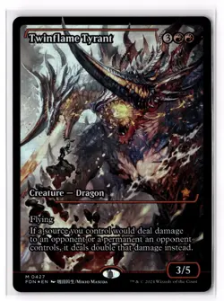 Twinflame Tyrant (Showcase) 427 Foundations Foil NM - Image 1