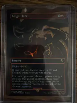 Foil Mega Flare (Borderless) Commander: Final Fantasy Magic: The Gathering MTG - Image 1