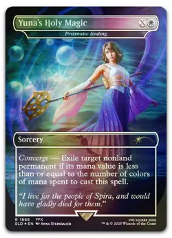 Yuna's Holy Magic - Prismatic Ending (Rainbow Foil) #1868 NM Secret Lair Drop - Image 1