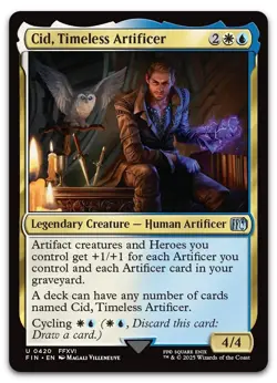 Cid, Timeless Artificer (0420) #420 (NM) Final Fantasy FIN Magic MTG - Image 1