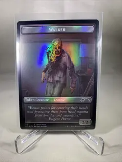 Walker Token (Metal Head / Treasure) Walking Dead Secret Lair (Magic Gathering) - Image 1