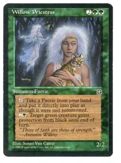 1 x Willow Priestess - Homelands - NM - Magic The Gathering - MTG - Image 1