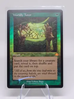 Worldly Tutor (Retro Frame) Dominaria Remastered Foil - Image 1