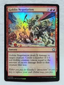 Goblin Negotiation 0088 Foil Uncommon Foundations - Image 1