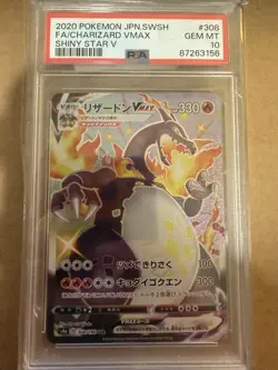 Pokemon Charizard VMAX Shiny Star V Holo 308/190 PSA 10 Japanese - Image 1