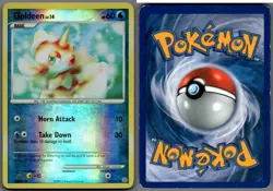 2007 Pokemon, Diamond & Pearl , #84/130 Goldeen Lv. 14, Reverse Holo Common (b) - Image 1