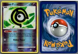 2007 Pokemon, Diamond & Pearl, #67/130 Unown C Lv. 18, Reverse Holo Uncommon (b) - Image 1
