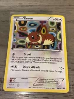 Eevee BW94 Promo BW Black Star Promos Pokemon Moderately Played - Image 2